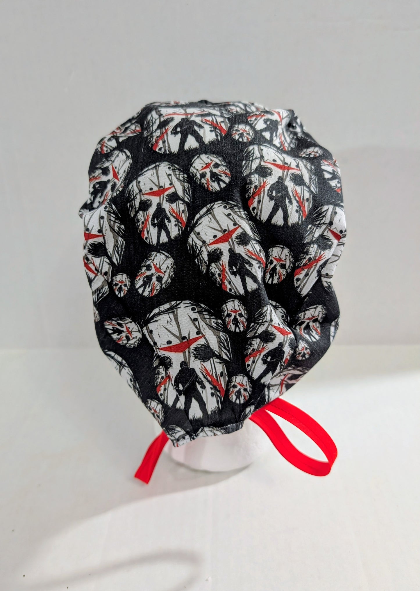 Skull cap, Doo Rag, Scrub Cap, Surgical Hat, Chemo Hat, Horror, Jason