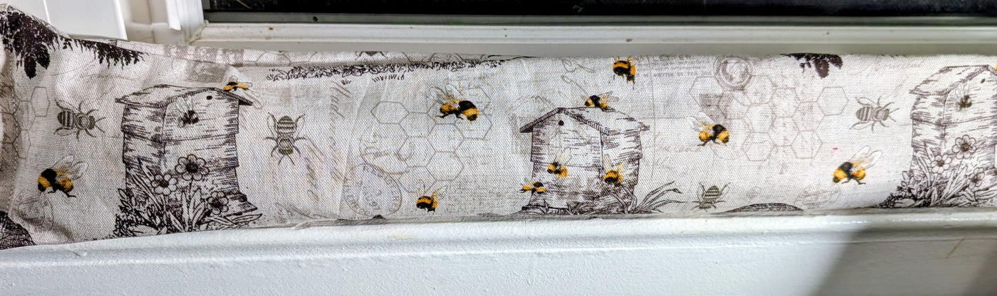Door Draft Stopper, Cedar Filled, Draft Stopper, Draft Stopper, Bees, Bee Hive