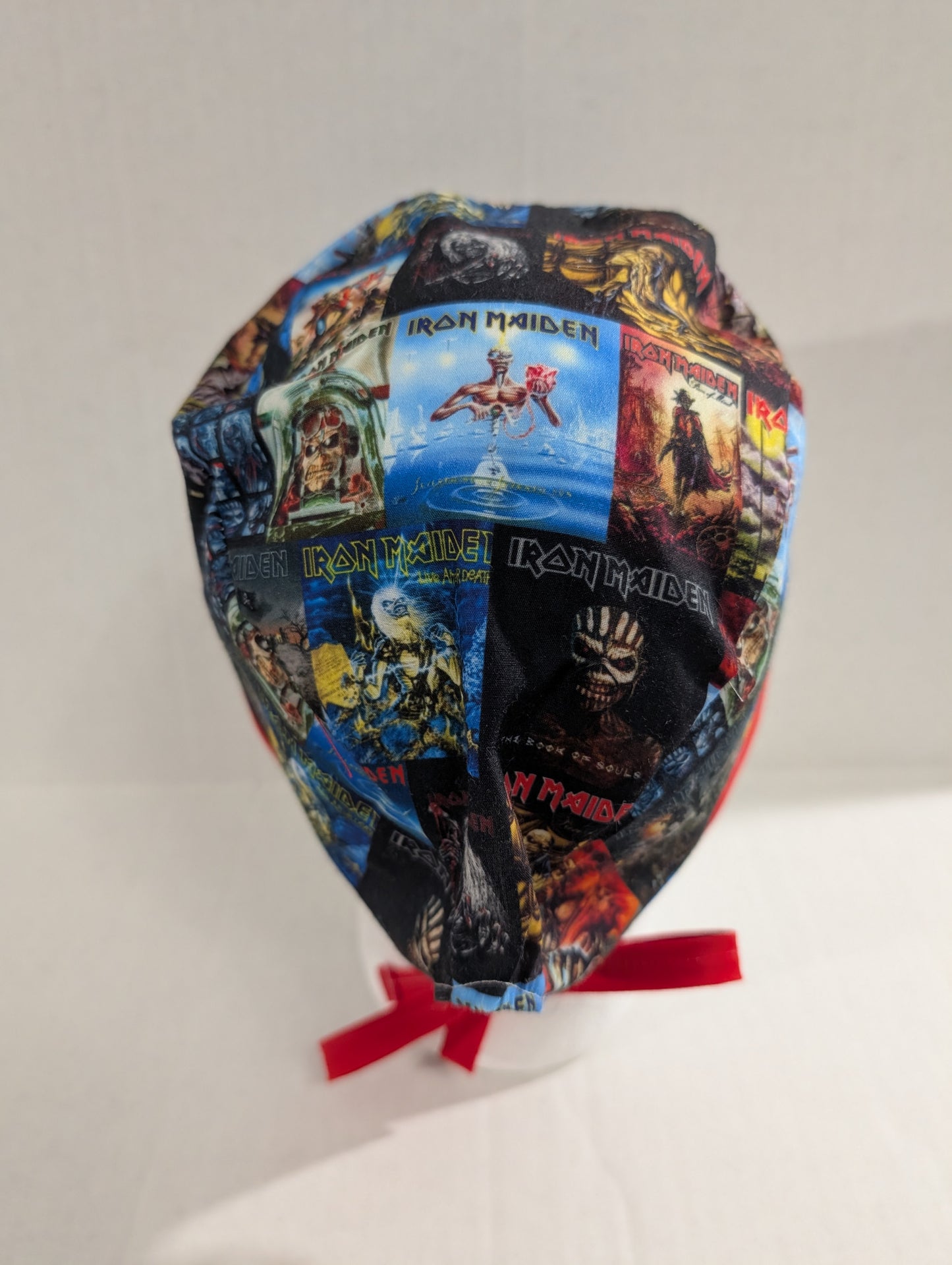 Iron Maiden, Skull cap, Doo Rag, Scrub Cap, Surgical Hat, Chemo Hat