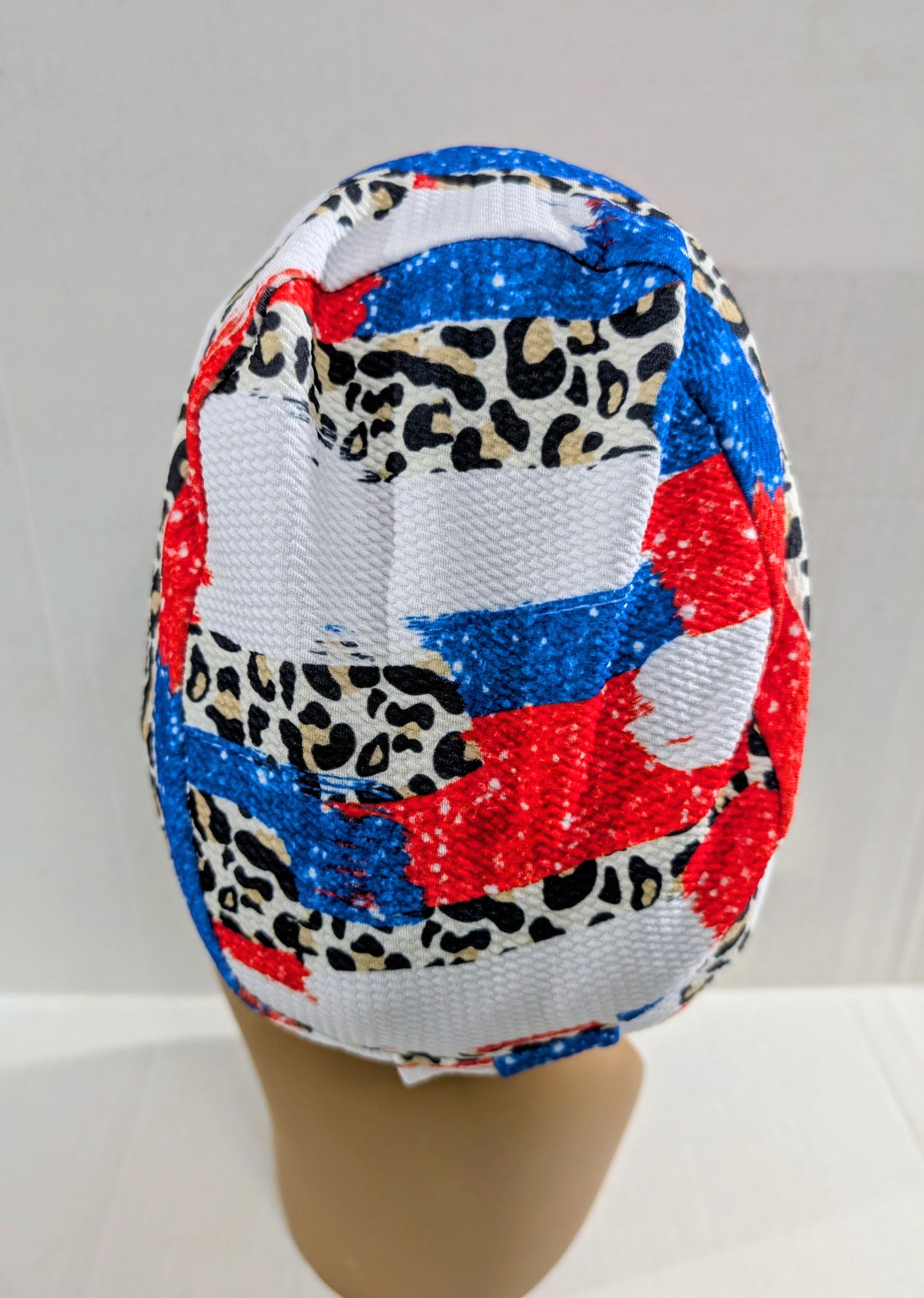 Scrub Cap, Surgical Hat, Stretchy, Euro Scrub Cap, European, USA, 4th of July,