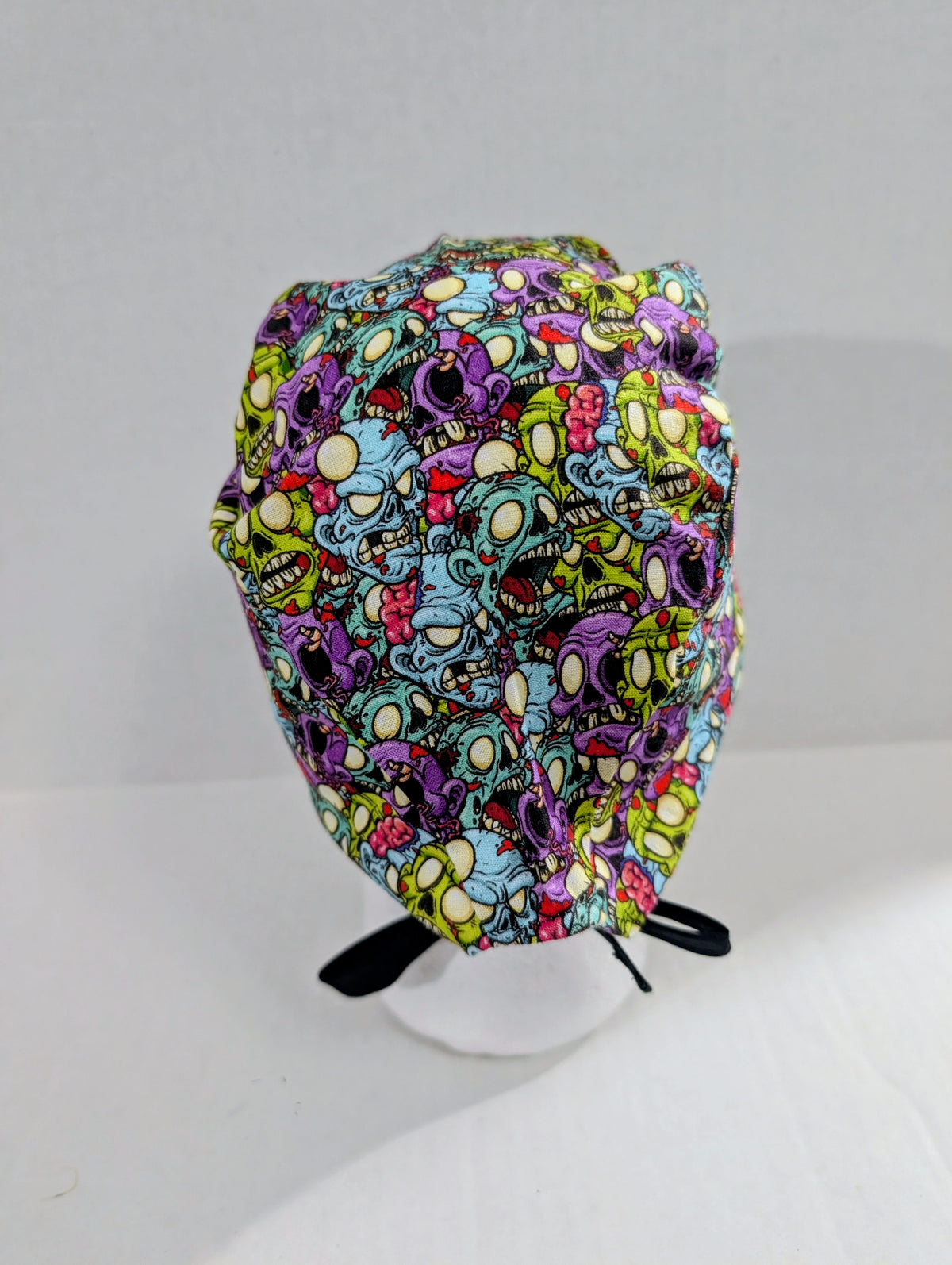Zombies, Halloween, Skull cap, Doo Rag, Scrub Cap, Surgical Hat, Chemo Hat