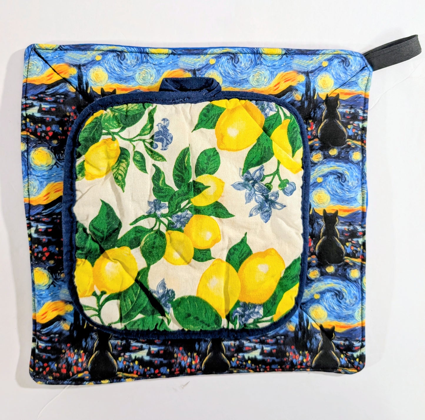 Cats, Starry Night, PotHolder, Oven Mitt