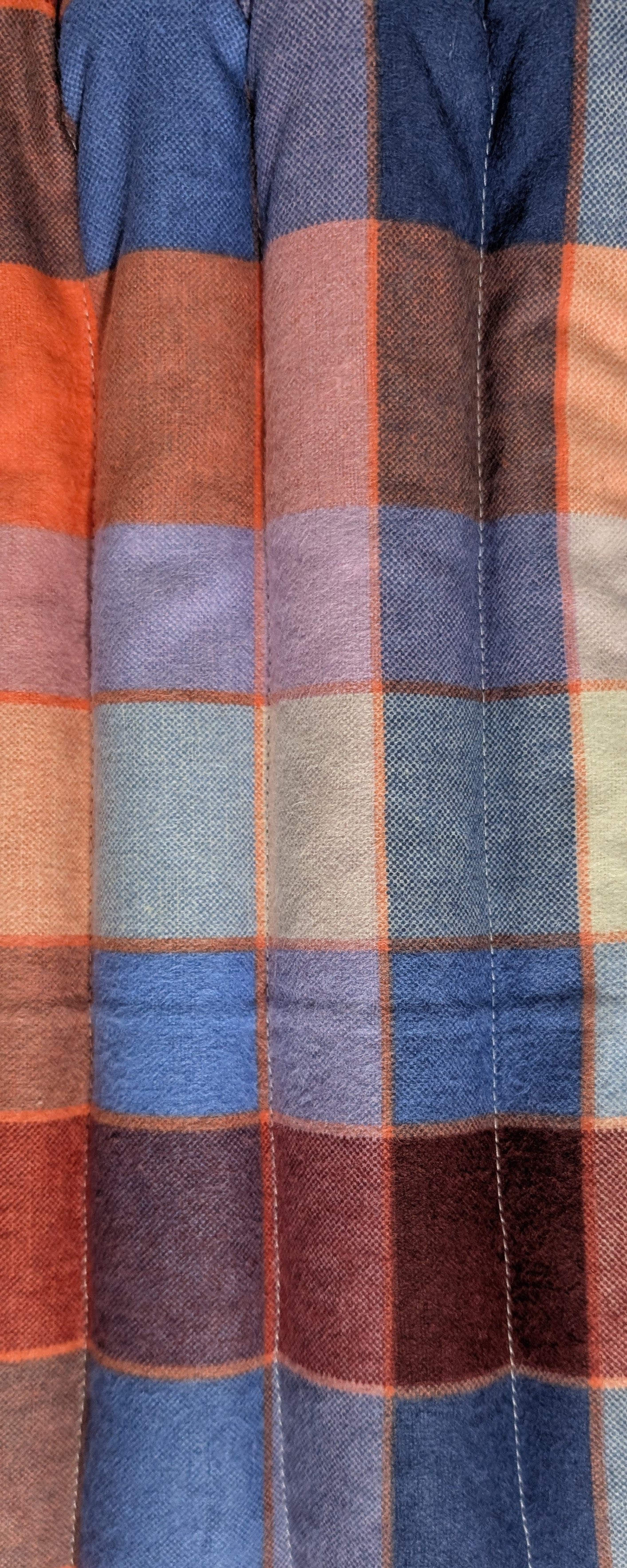 Rice flax seed therapeutic heating/cooling neck wrap, rice bag, Orange, Plaid