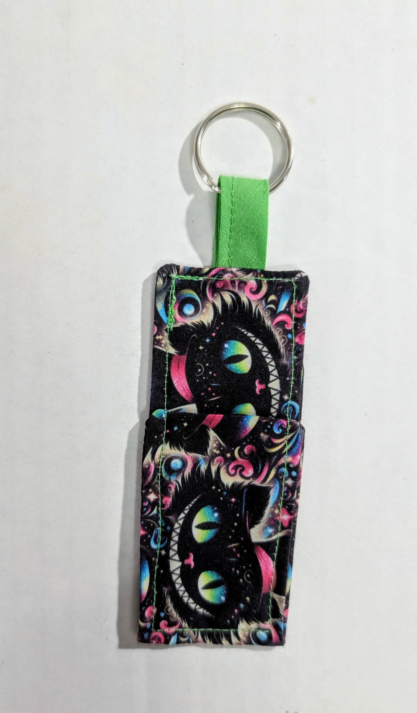 Chapstick Holder, Keychain Lipstick Holder, Lighter Holder, Keychain, Cat