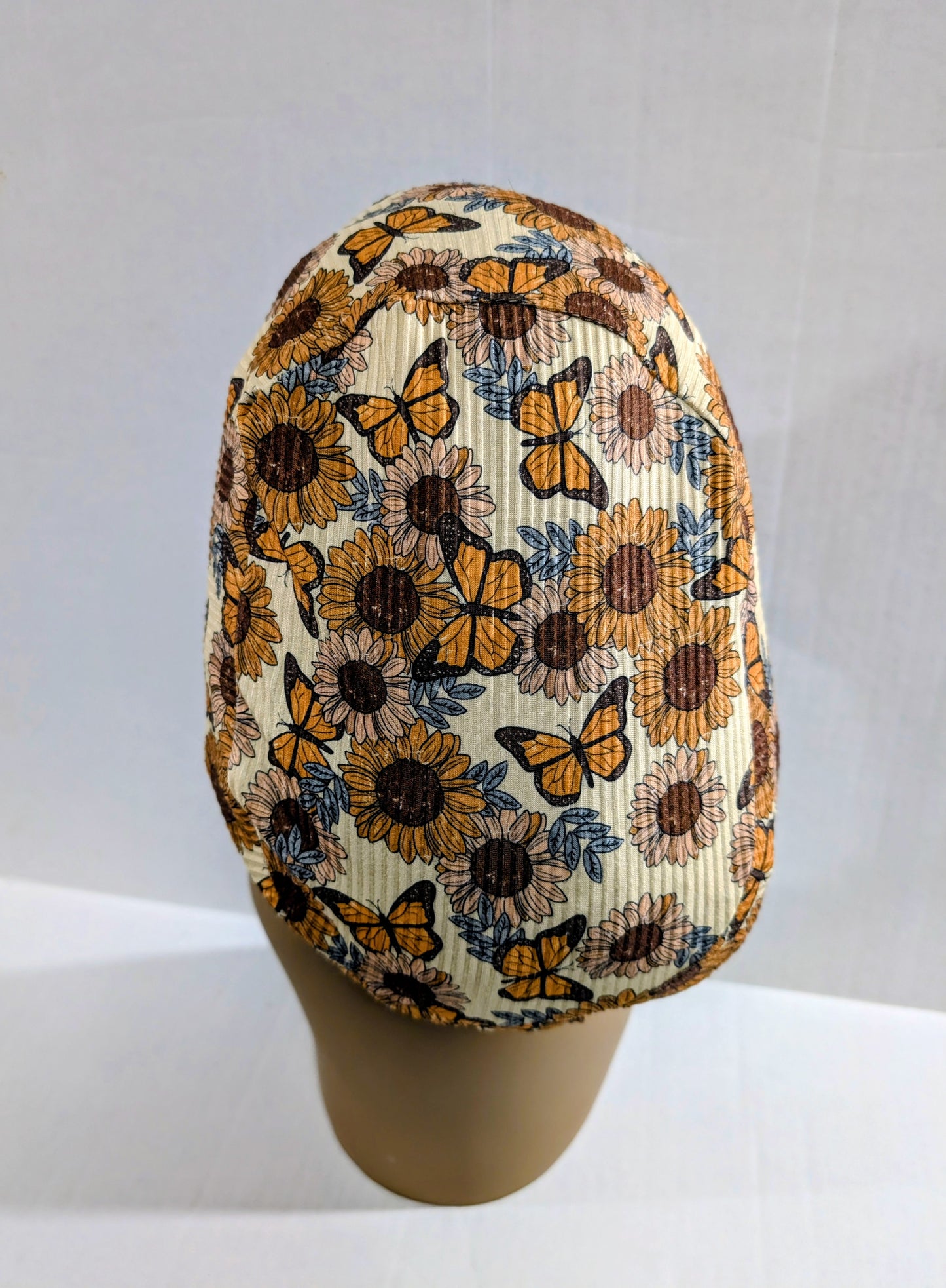 Scrub Cap, Surgical Hat, Euro Scrub Cap, European, Stretchy, Butterfly, Sunflowers
