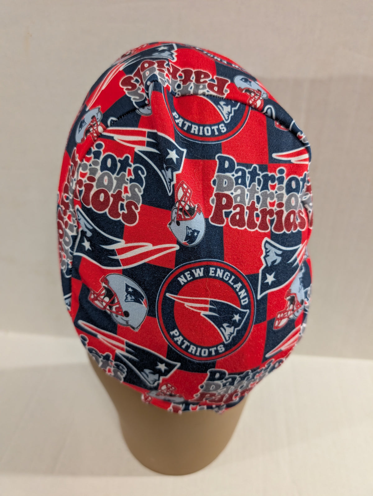 Patriots, European Style Scrub Cap, Scrub Cap, Chemo Hat, Stretchy