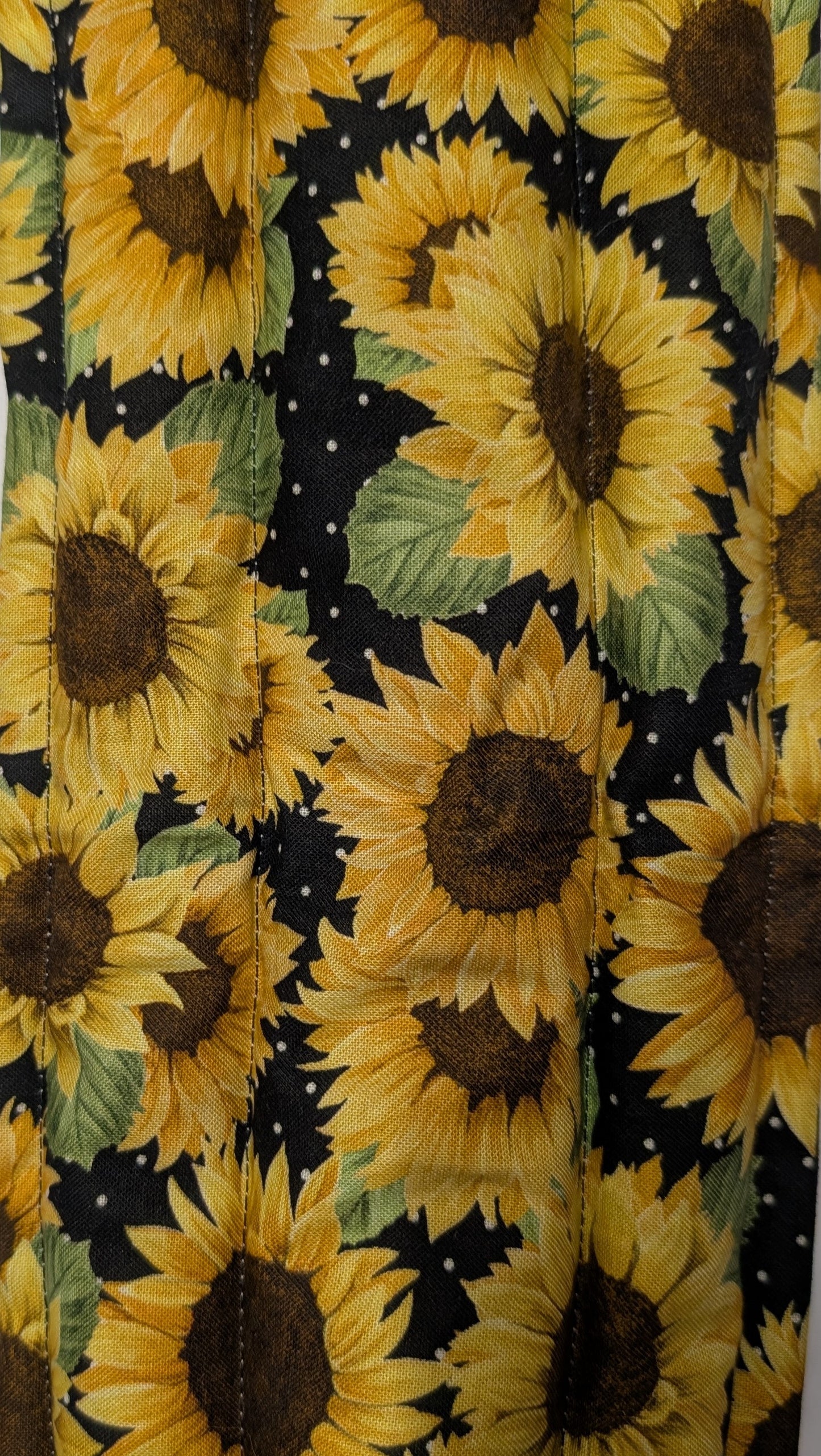 Rice flax seed therapeutic heating/cooling neck wrap, rice bag, Sunflowers