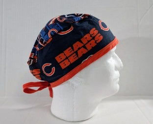Bears, Skull cap, Doo Rag, Scrub Cap, Surgical Hat, Chemo Hat