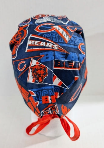 Bears, Skull cap, Doo Rag, Scrub Cap, Surgical Hat, Chemo Hat