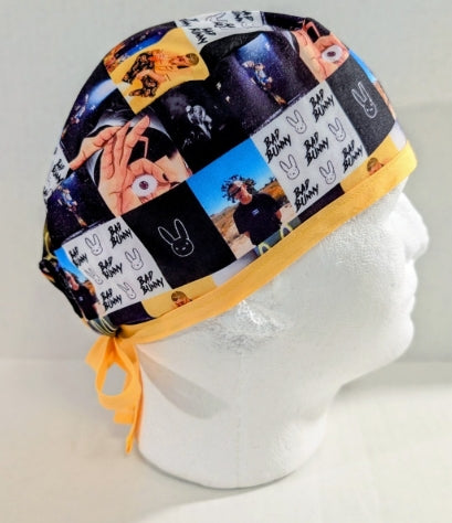 Bunny, Skull cap, Doo Rag, Scrub Cap, Surgical Hat, Chemo Hat