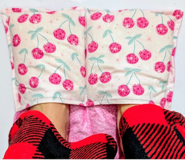 Cherries, Foot Warmer, Hand Warmer, rice bag, heat pad, cold pack, Massage