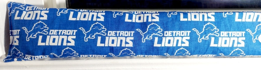 Door Draft Stopper, Cedar Filled, Draft Stopper, Detroit Lions