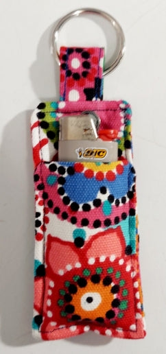 Chapstick Holder, Keychain Lipstick Holder, Lighter Holder, Keychain, Bohemian