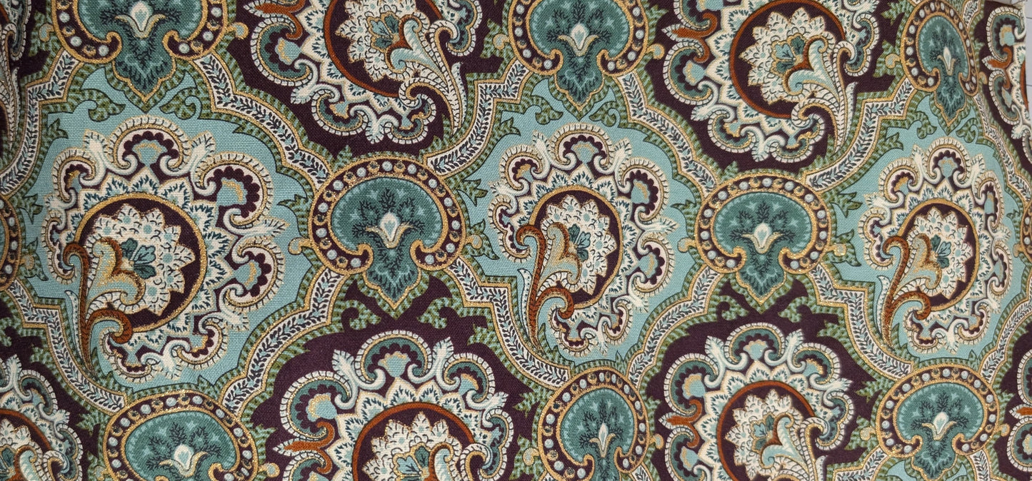 Door Draft Stopper, Cedar Filled, Draft Stopper, Window Draft Stopper, Paisley
