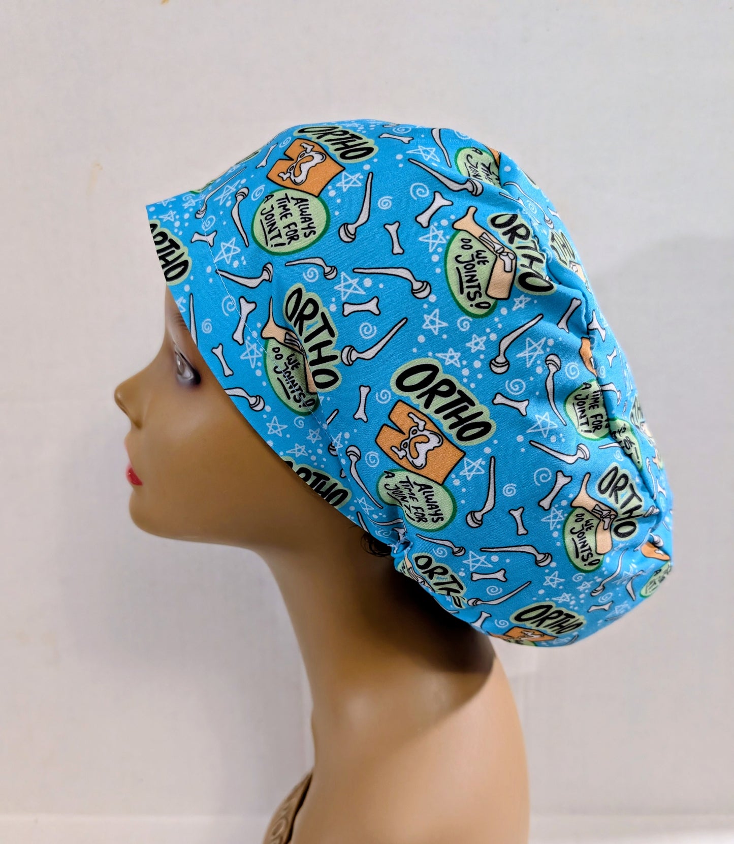 Scrub Cap, Surgical Hat, Euro Style Scrub Cap, Chemo Hat, Orthopedic, Ortho