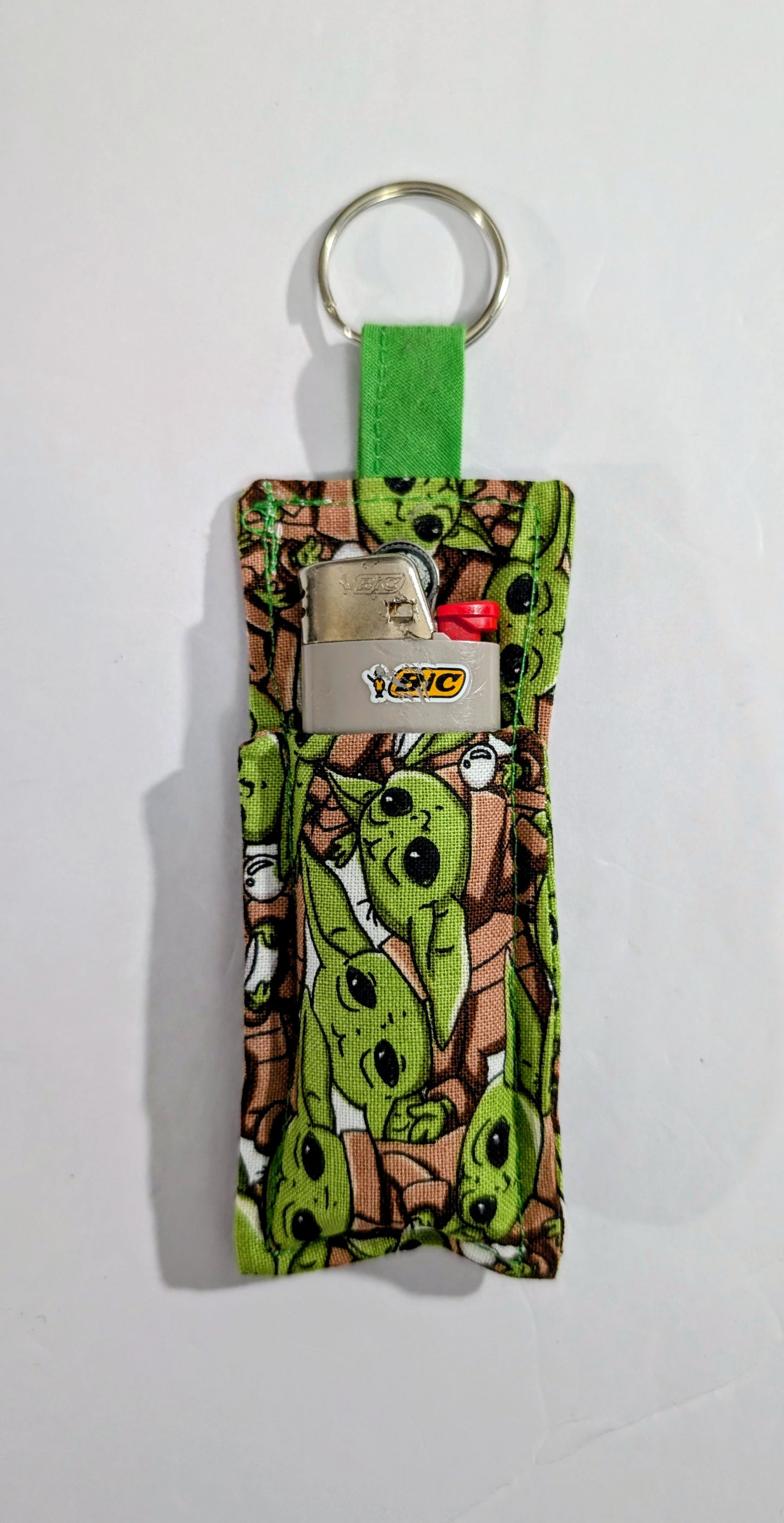 Chapstick Holder, Keychain Lipstick Holder, Lighter Holder, Keychain, Grogu