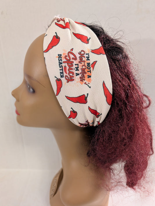 Spicy Disaster, Hot Peppers, Headbands, Twist Headbands