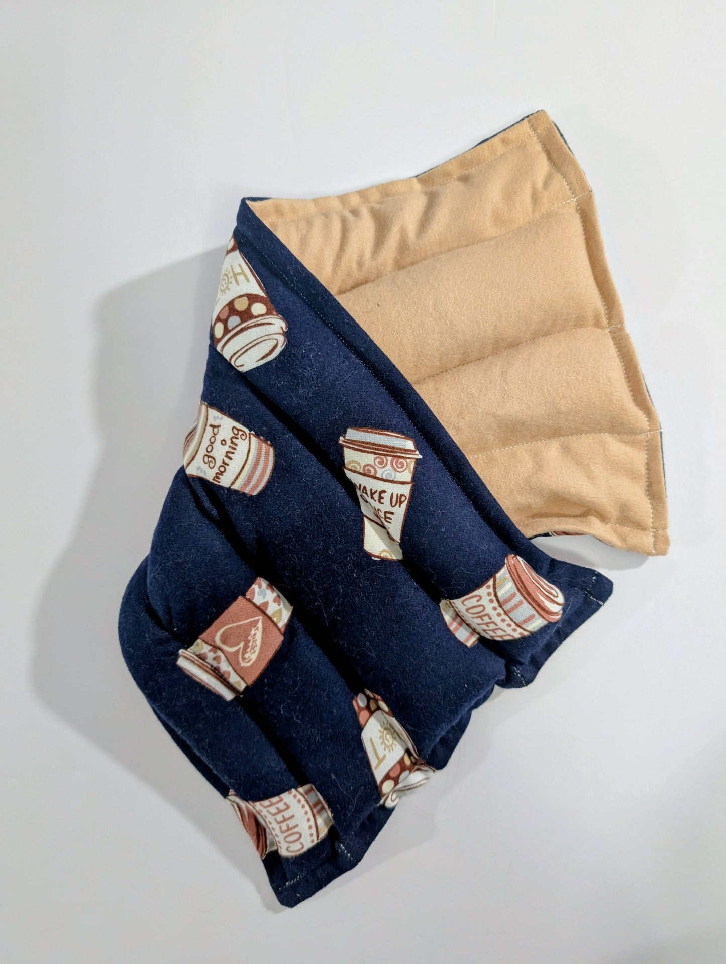 Rice therapeutic heating/cooling pad, rice bag, Heat/Cold Pack, Coffee