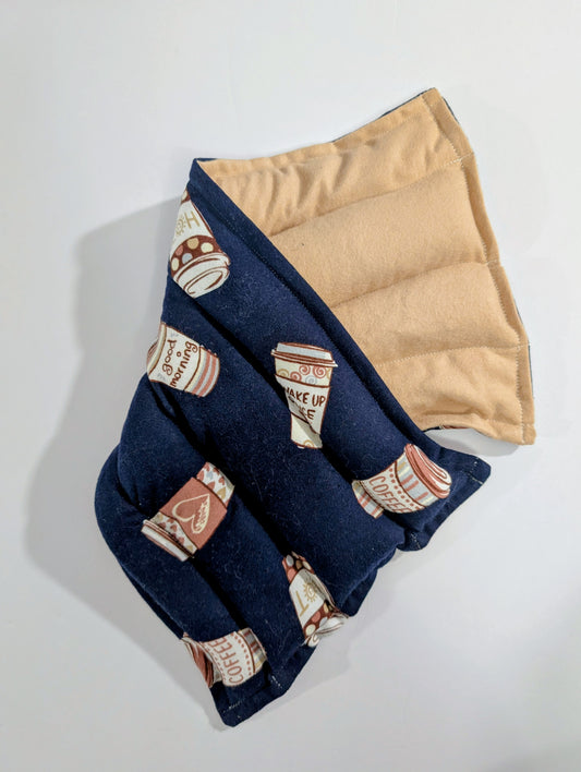 Rice therapeutic heating/cooling pad, rice bag, Heat/Cold Pack, Coffee