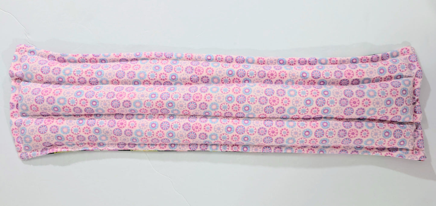 Rice flax seed therapeutic  heating/cooling neck wrap, rice bag, Massage, Owls