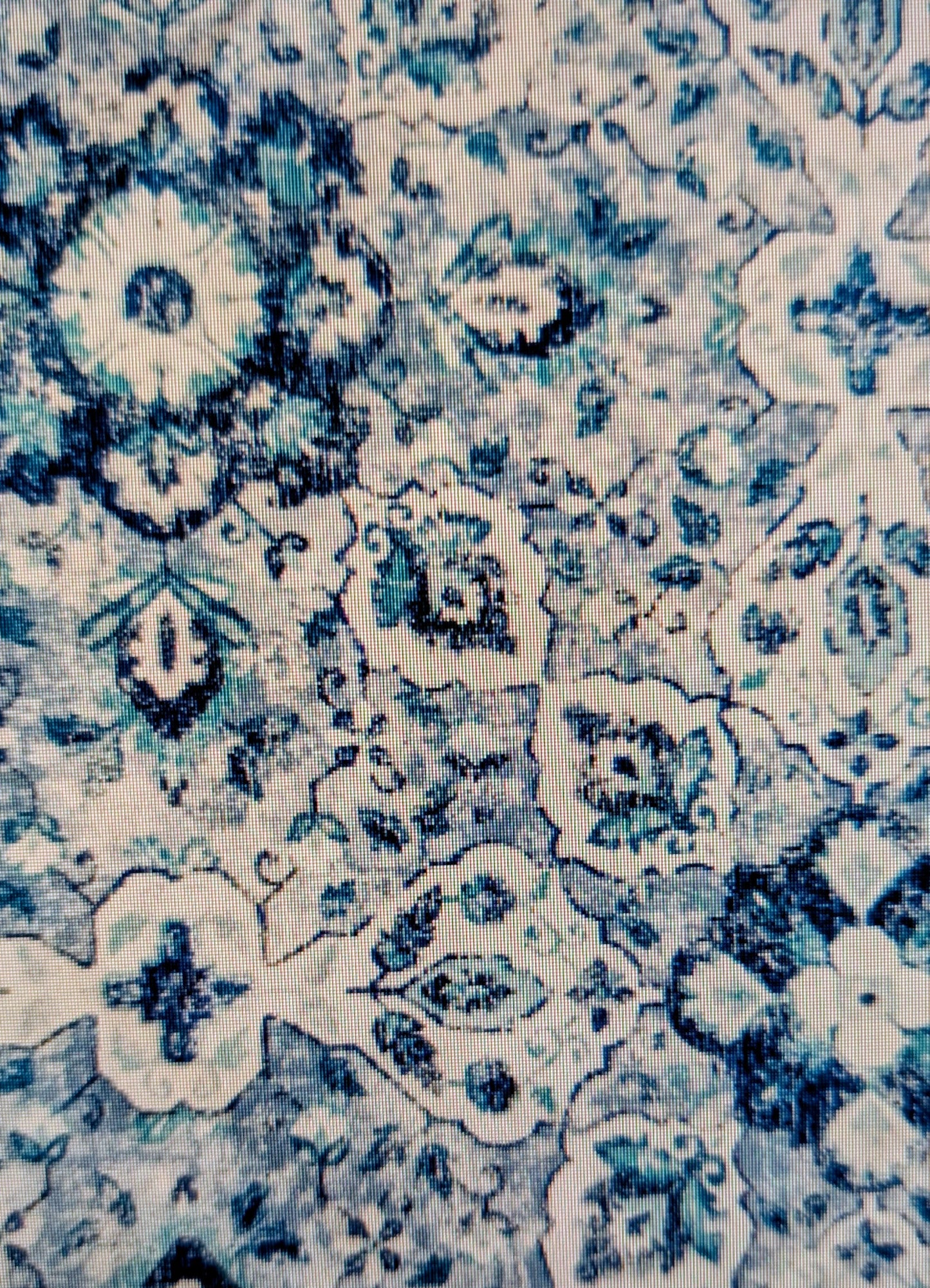 Rice flax seed therapeutic  heating/cooling neck wrap, rice bag, Paisley, blue and white
