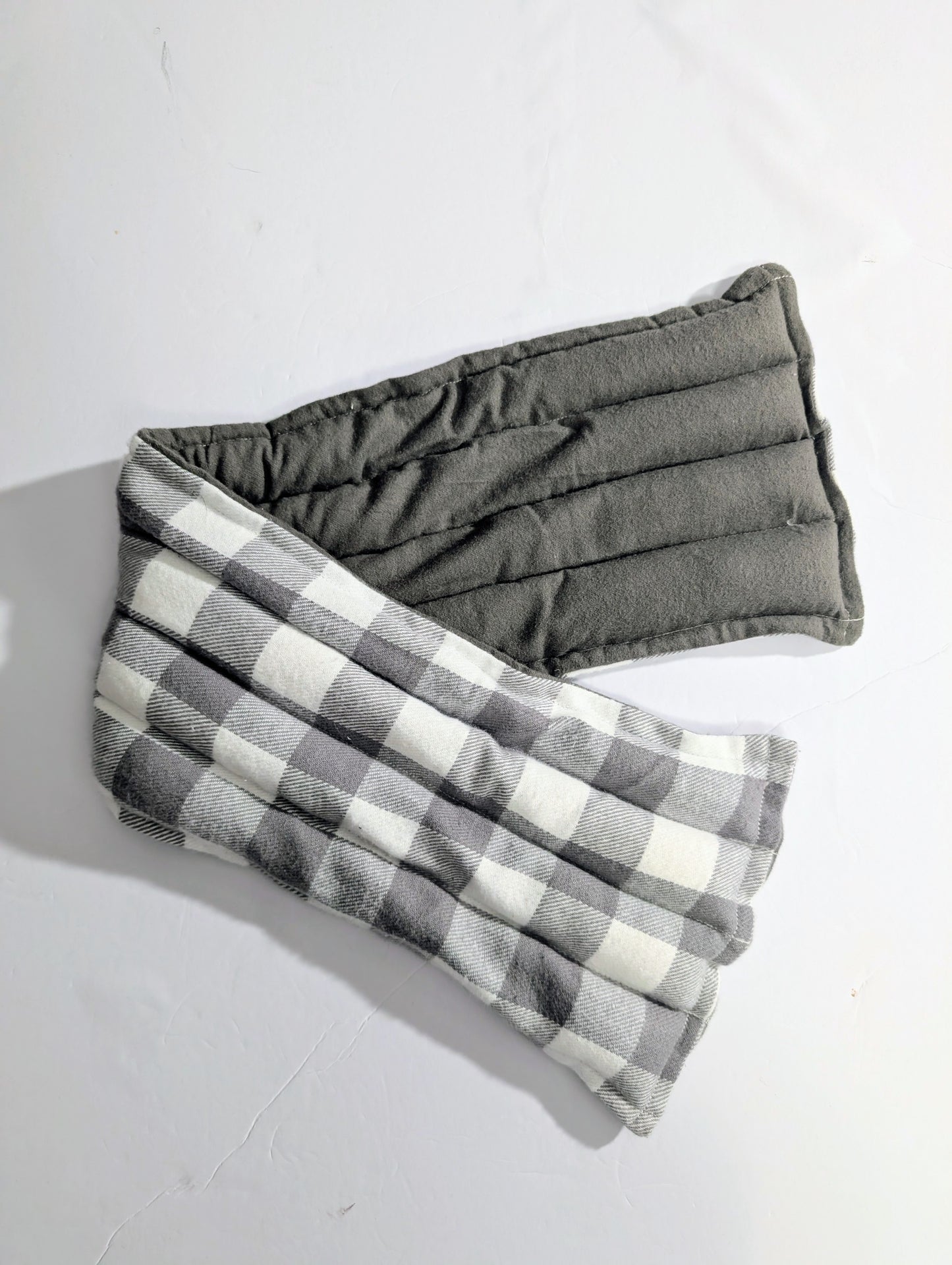 Rice flax seed therapeutic  heating/cooling, Body Pad, rice bag, Red, Plaid