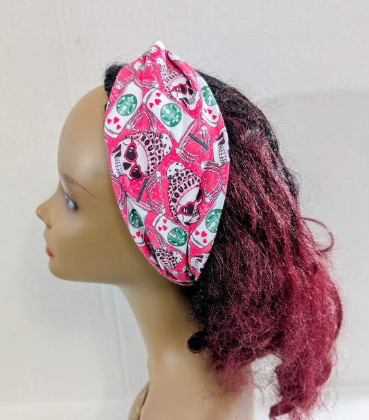 Coffee, Skulls, Headbands, Twist Headband