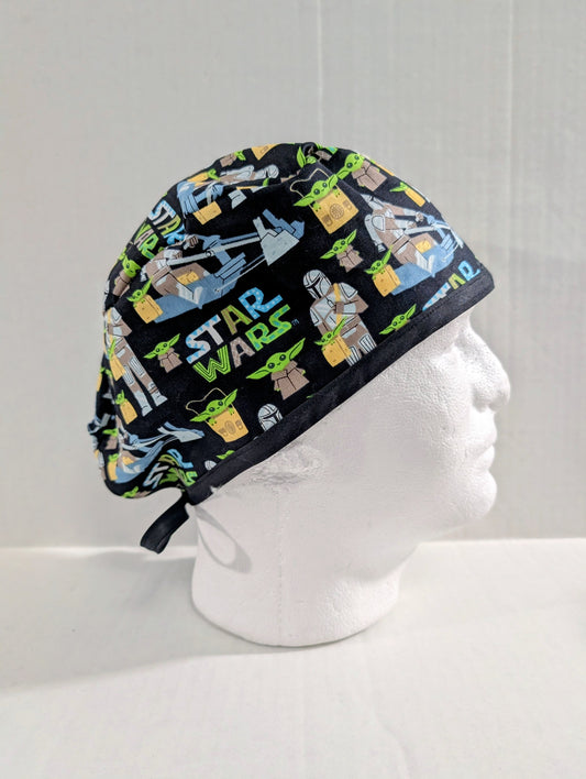 Skull cap, Doo Rag, Scrub Cap, Surgical Hat, Chemo Hat, Manda, Star Wars