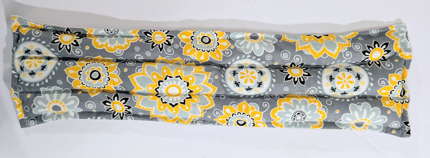 Rice flax seed therapeutic  heating/cooling neck wrap, rice bag, Bohemian