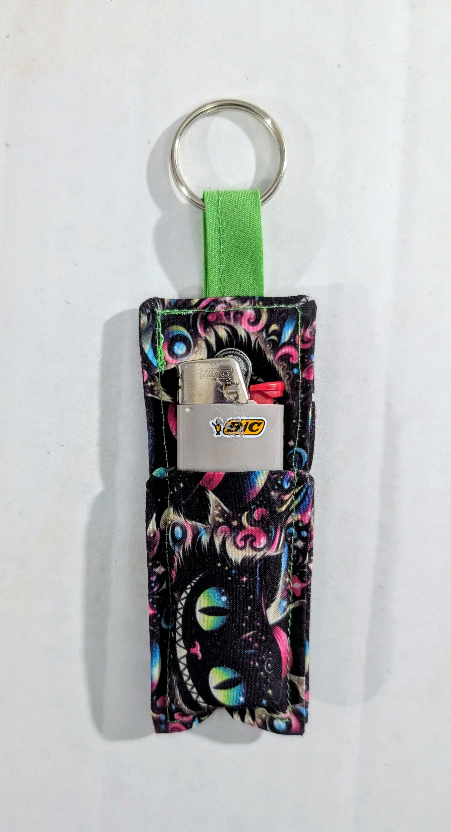 Chapstick Holder, Keychain Lipstick Holder, Lighter Holder, Keychain, Cat
