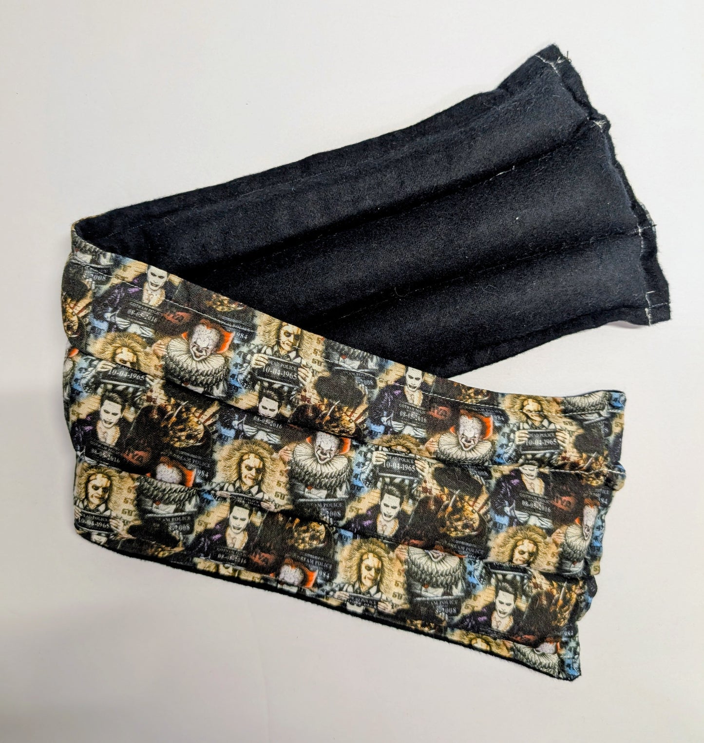 Rice flax seed therapeutic  heating/cooling neck wrap, rice bag, horror