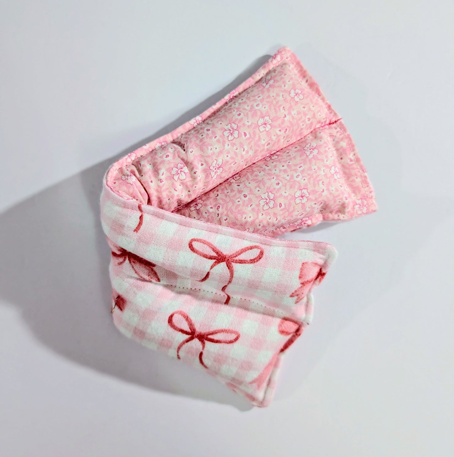 Rice flax seed therapeutic  heating/cooling neck wrap, rice bag, Bows