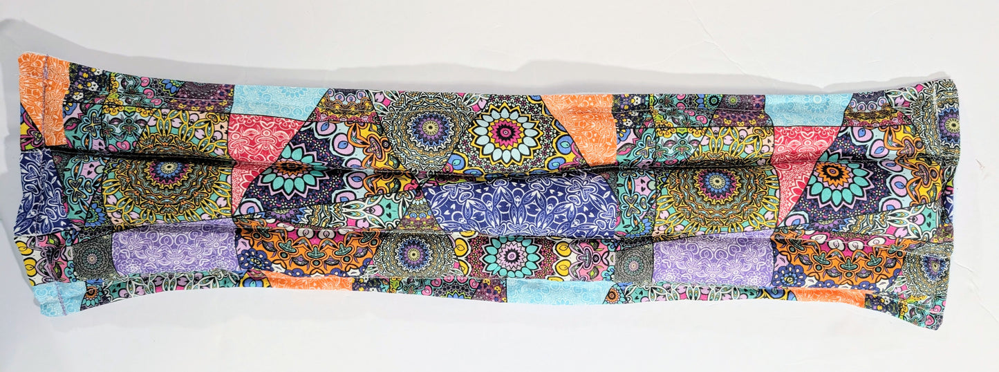 Rice flax seed therapeutic  heating/cooling neck wrap, rice bag, Bohemian