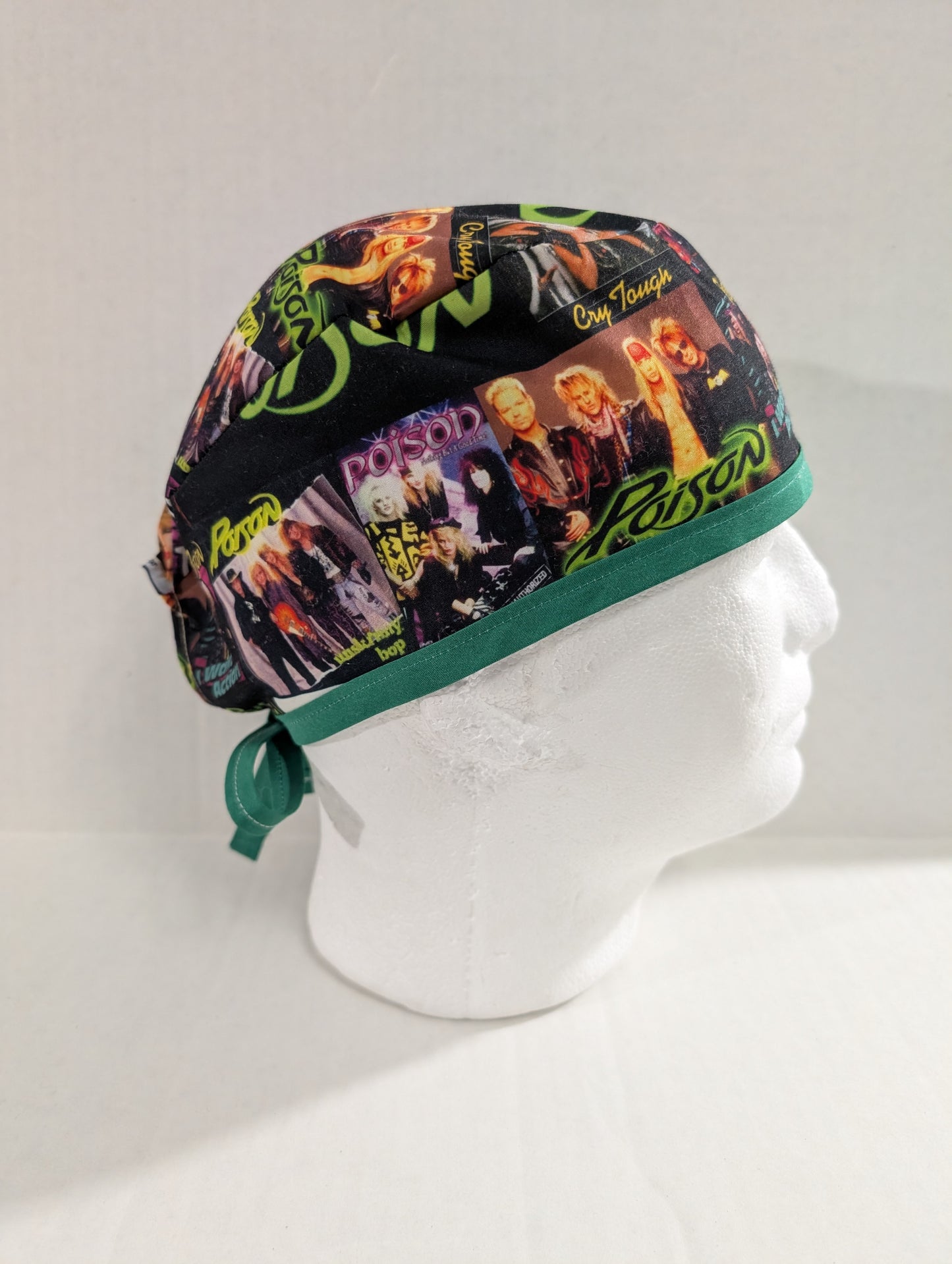 Poison, Skull cap, Doo Rag, Scrub Cap, Surgical Hat, Chemo Hat