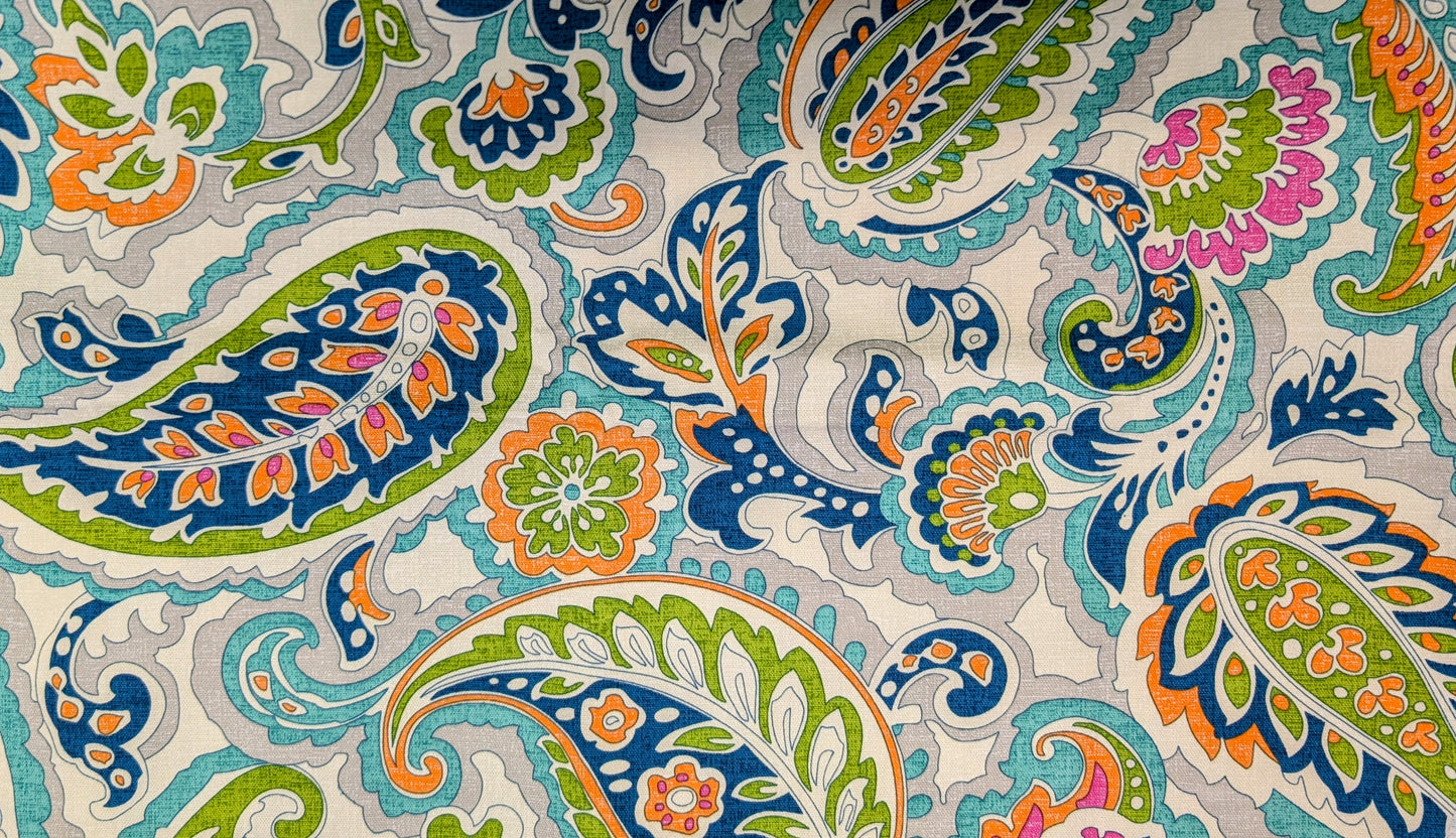 Door Draft Stopper, Cedar Filled, Draft Stopper, Window Draft Stopper, Paisley