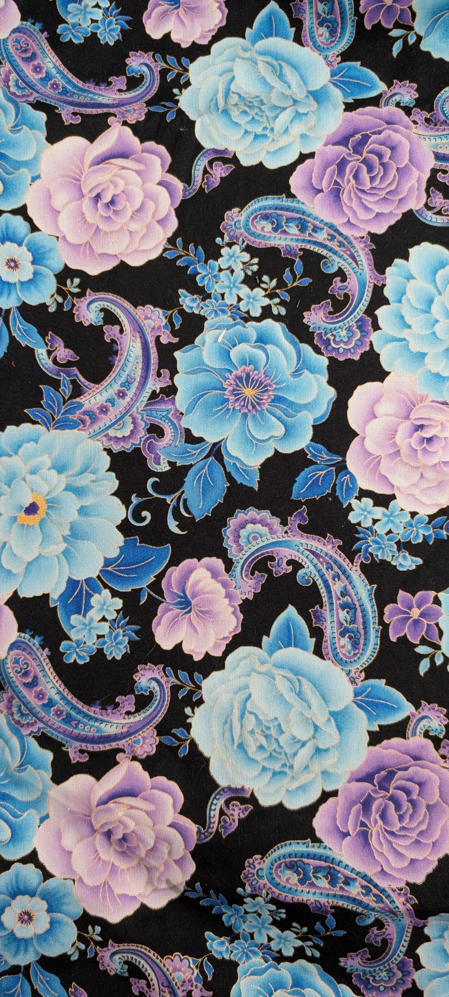 Door Draft Stopper, Cedar Filled, Window Draft Stopper, Paisley, Floral, Blue