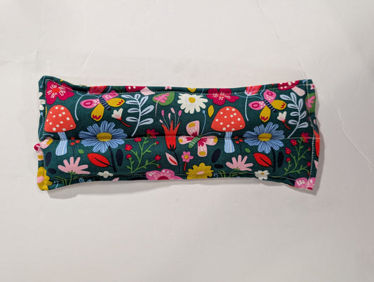 Rice flax seed therapeutic  heating/cooling neck wrap, rice bag, Flowers, Mushrooms