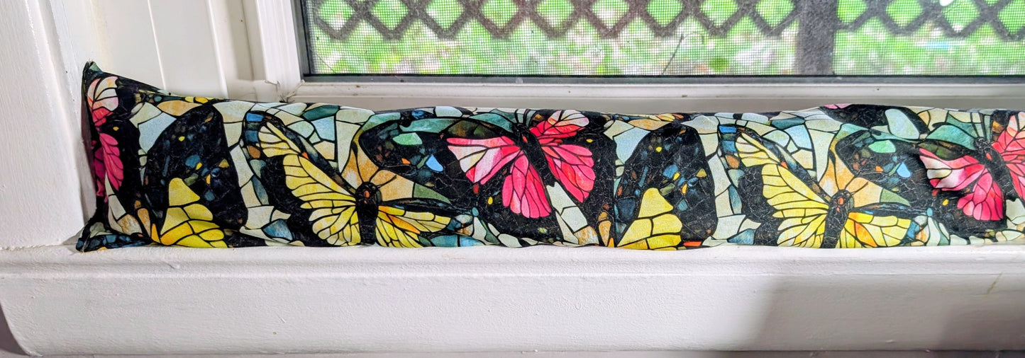 Butterflies, Draft Stopper, Breeze Blocker, Door Snake, Cedar Filled Draft Stoppers