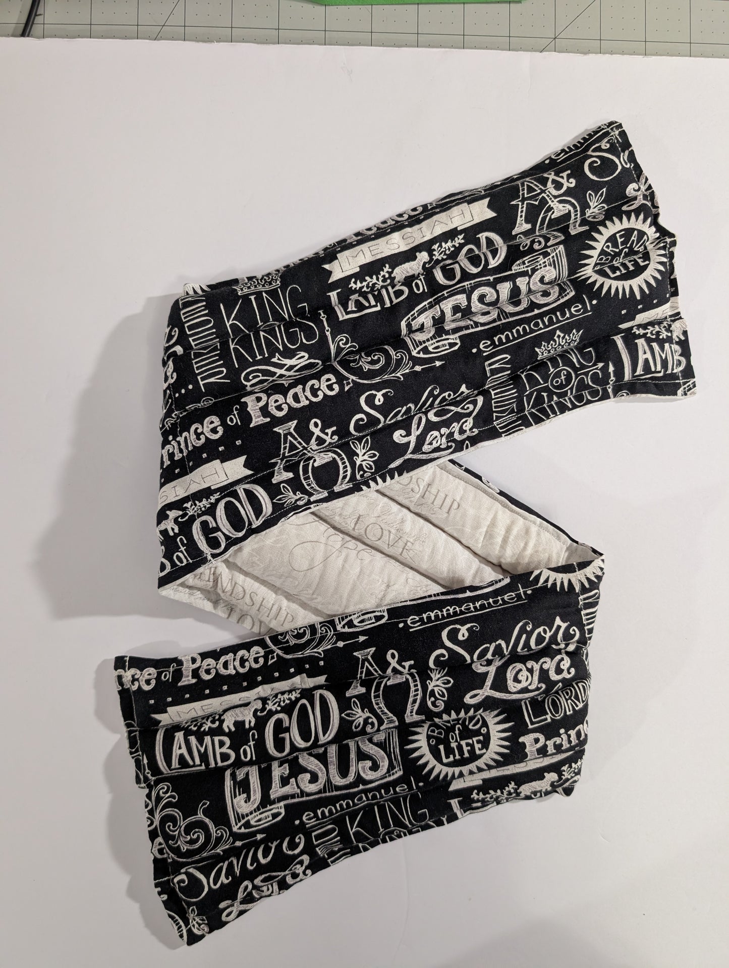 Rice flax seed therapeutic  heating/cooling neck wrap, rice bag, Religious, Faith
