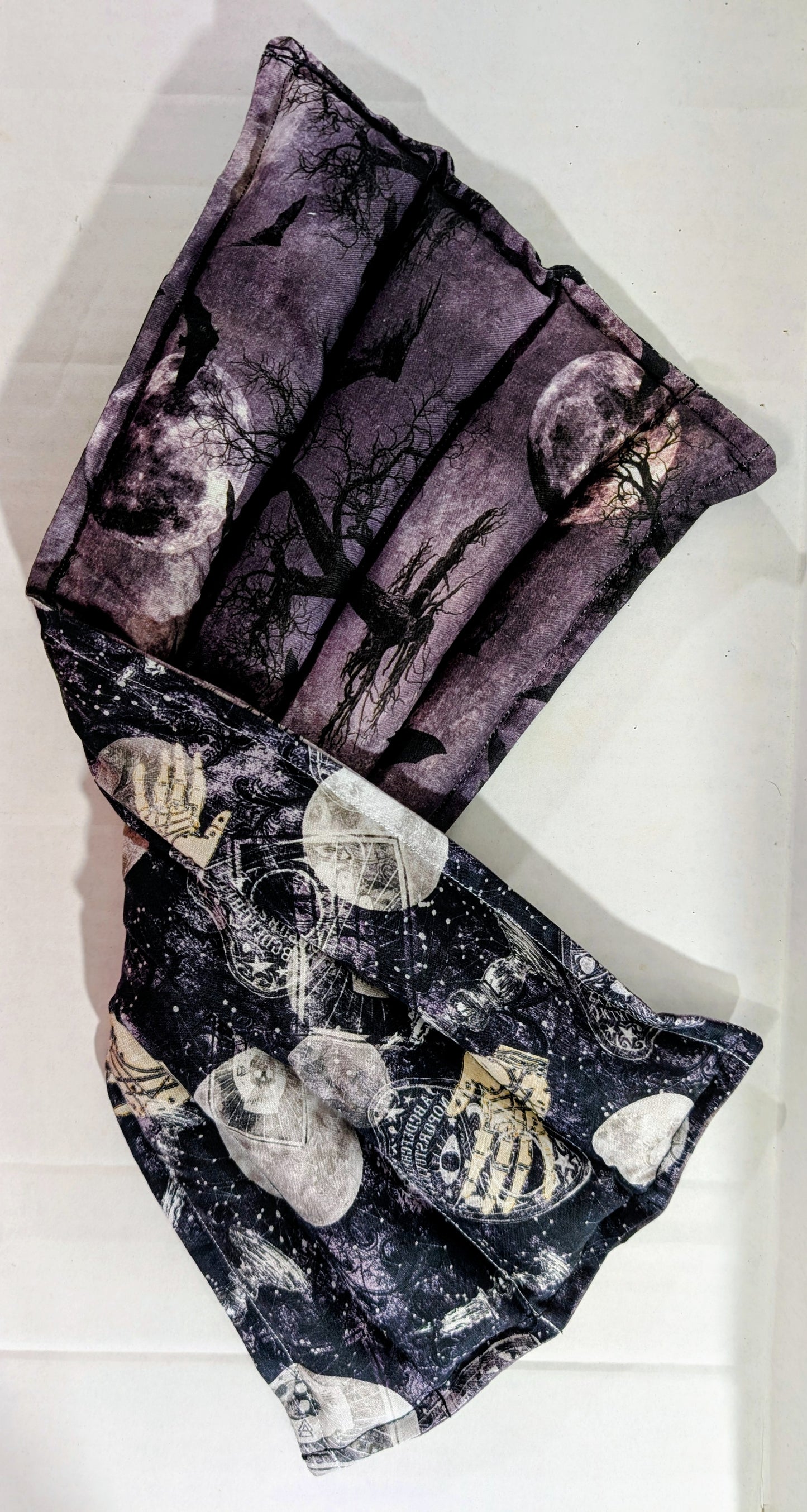 Rice therapeutic heating/cooling pad, rice bag, Heat/Cold Pack, Gothic, Ouija, Bats, Halloween