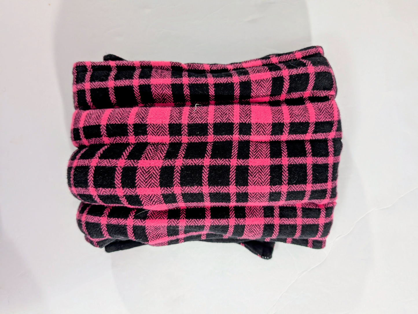 Rice flax seed therapeutic  heating/cooling neck wrap, rice bag, Pink, Plaid