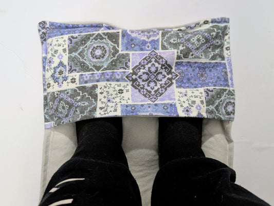 Rice Therapeutic Heating/cooling Foot Warmer, rice bag, heat pad, Purple&Gray