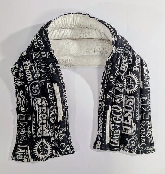 Rice flax seed therapeutic  heating/cooling neck wrap, rice bag, Religious, Faith