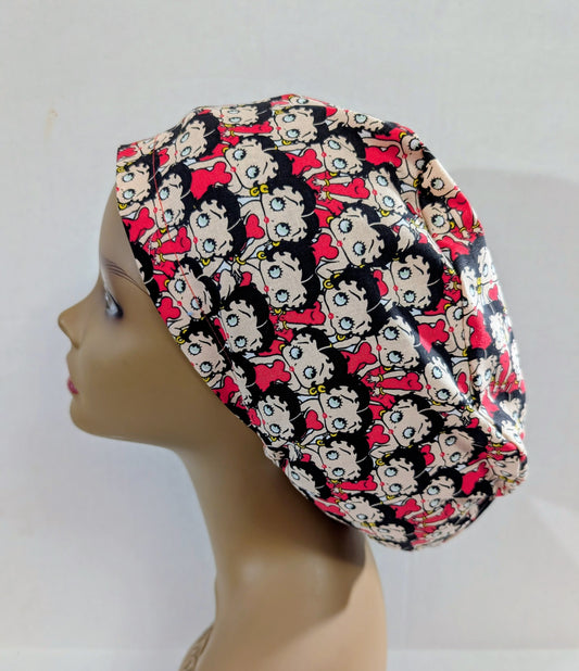 Scrub Cap, Surgical Hat, Euro Style Scrub Cap, Betty
