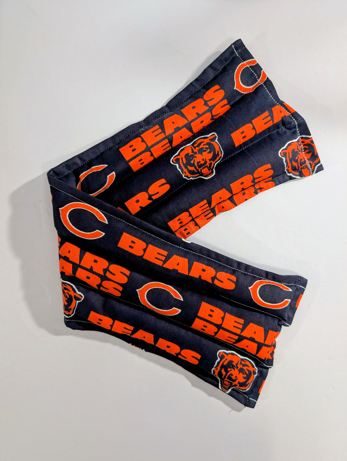 Rice flax seed therapeutic  heating/cooling neck wrap, rice bag, Chicago Bears
