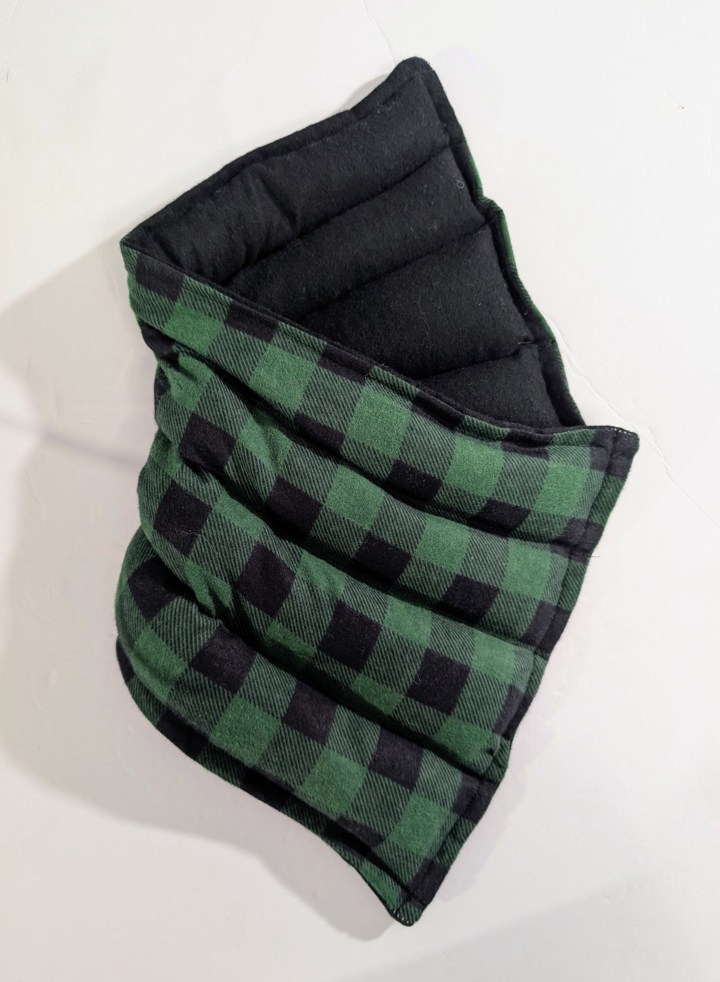 Rice flax seed therapeutic  heating/cooling rice bag, rice bag, heat pad, cold pack, Green, Plaid