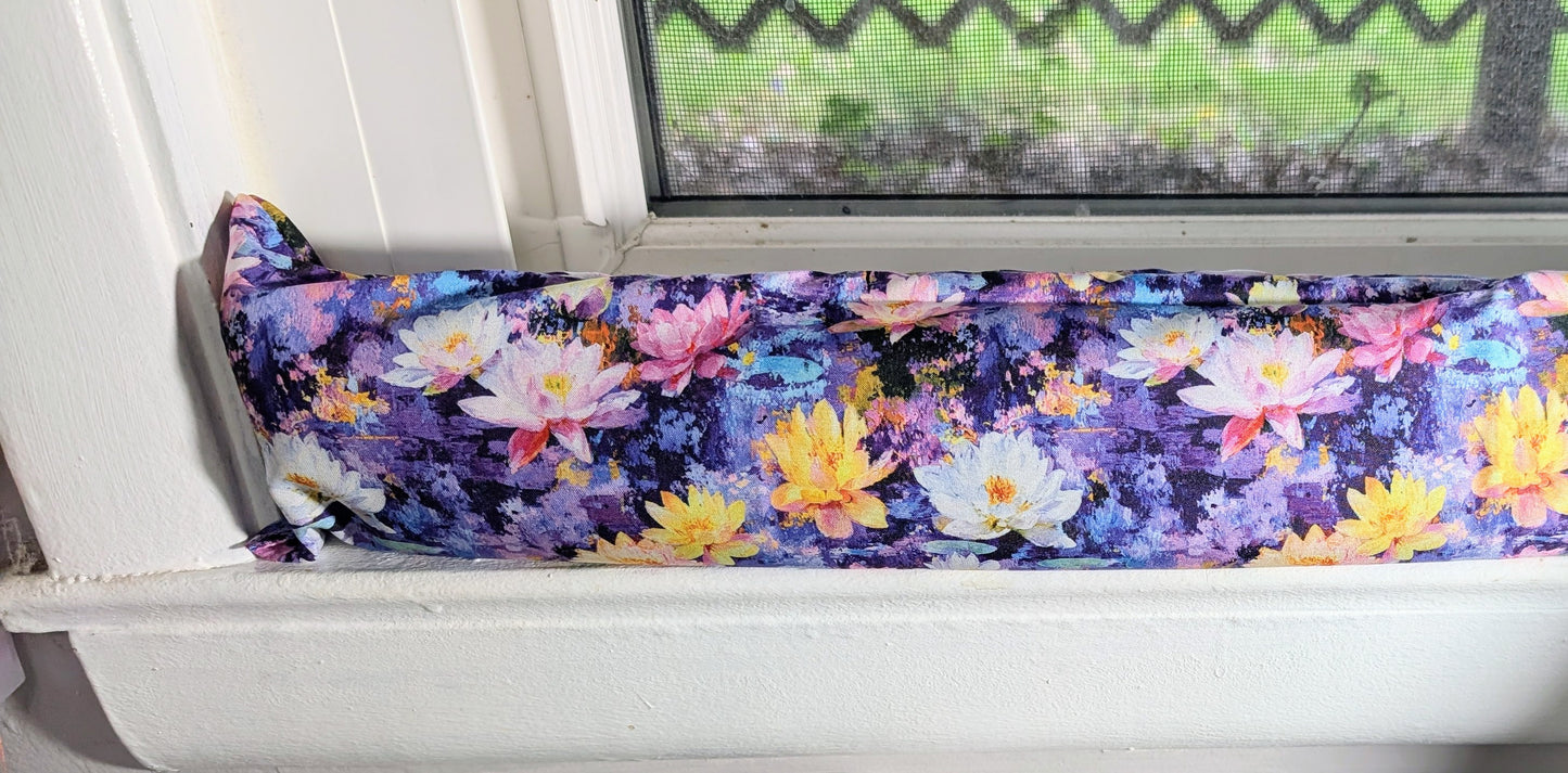 Door Draft Stopper, Cedar Filled, Draft Stopper, Window Draft Stopper, Door Snake, Flowers