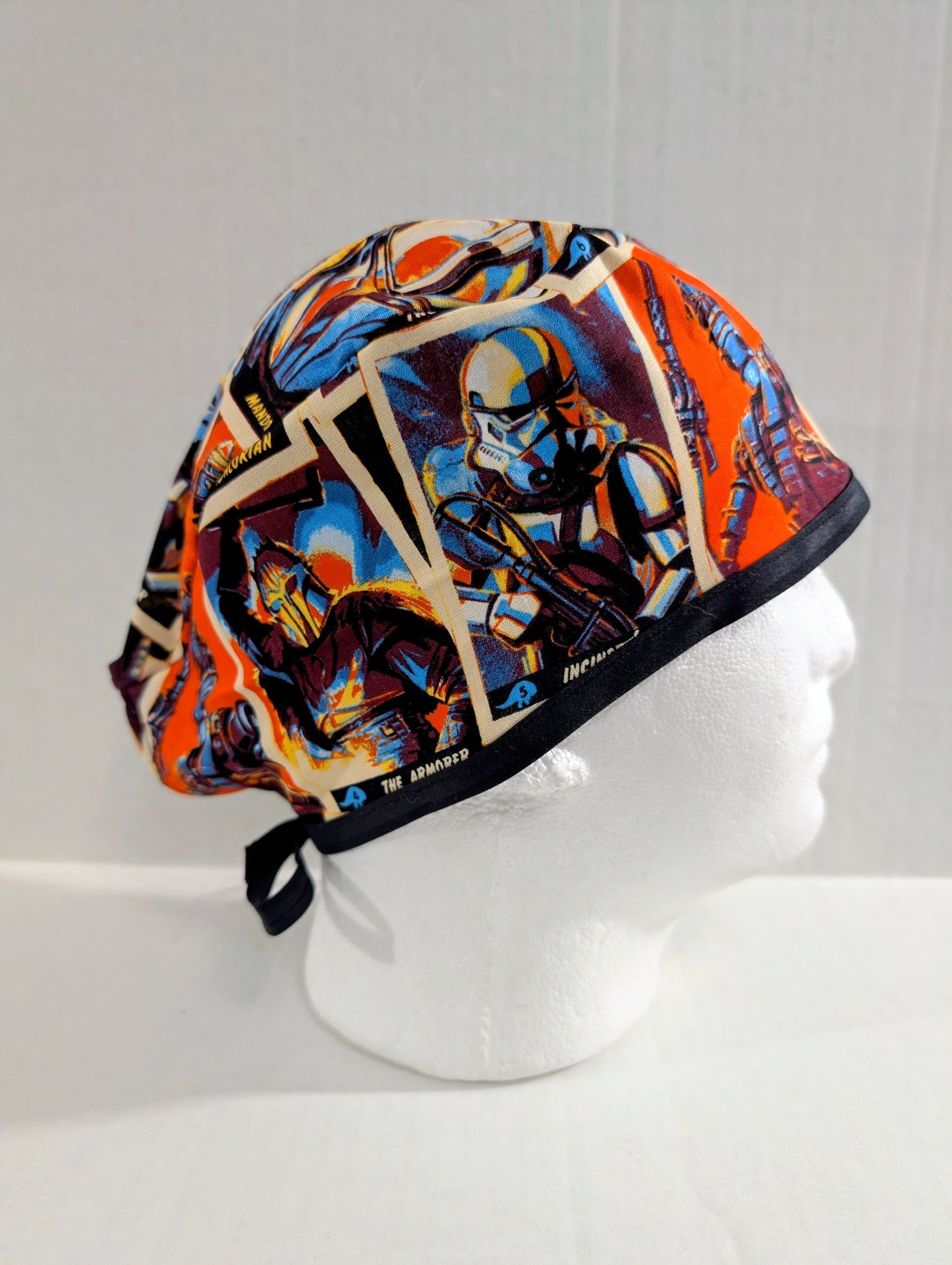 Skull cap, Doo Rag, Scrub Cap, Surgical Hat, Chemo Hat, Mandalorian
