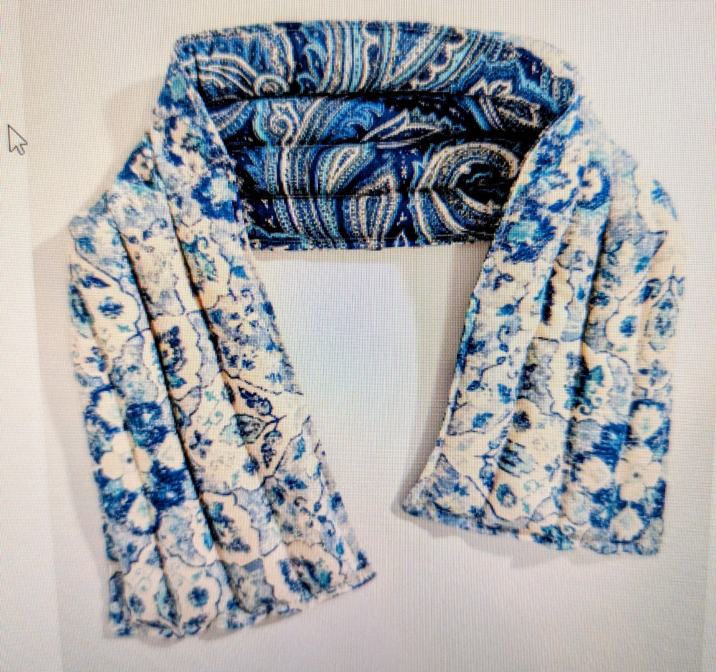 Rice flax seed therapeutic  heating/cooling neck wrap, rice bag, Paisley