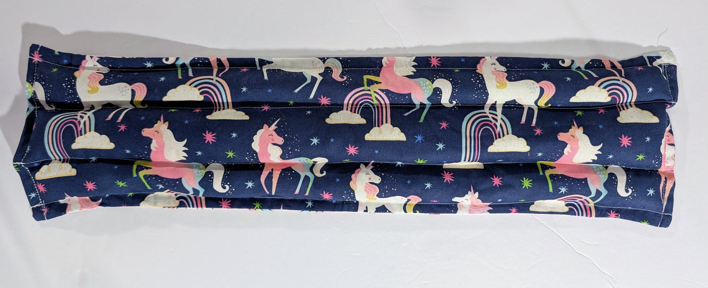 Rice flax seed therapeutic  heating/cooling neck wrap, rice bag, Unicorns